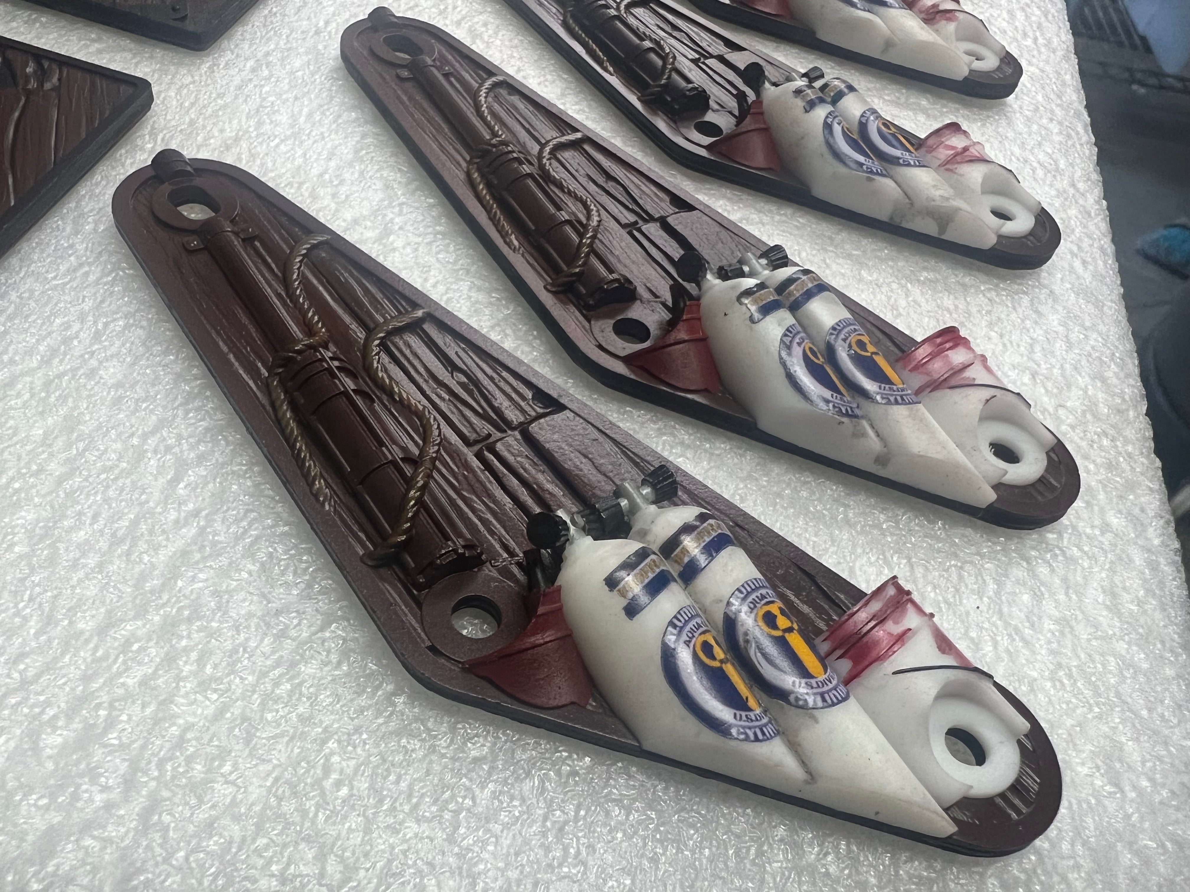 JAWS pinball (L) Left Slingshot custom upper and lower 3D plastics set - CRCades