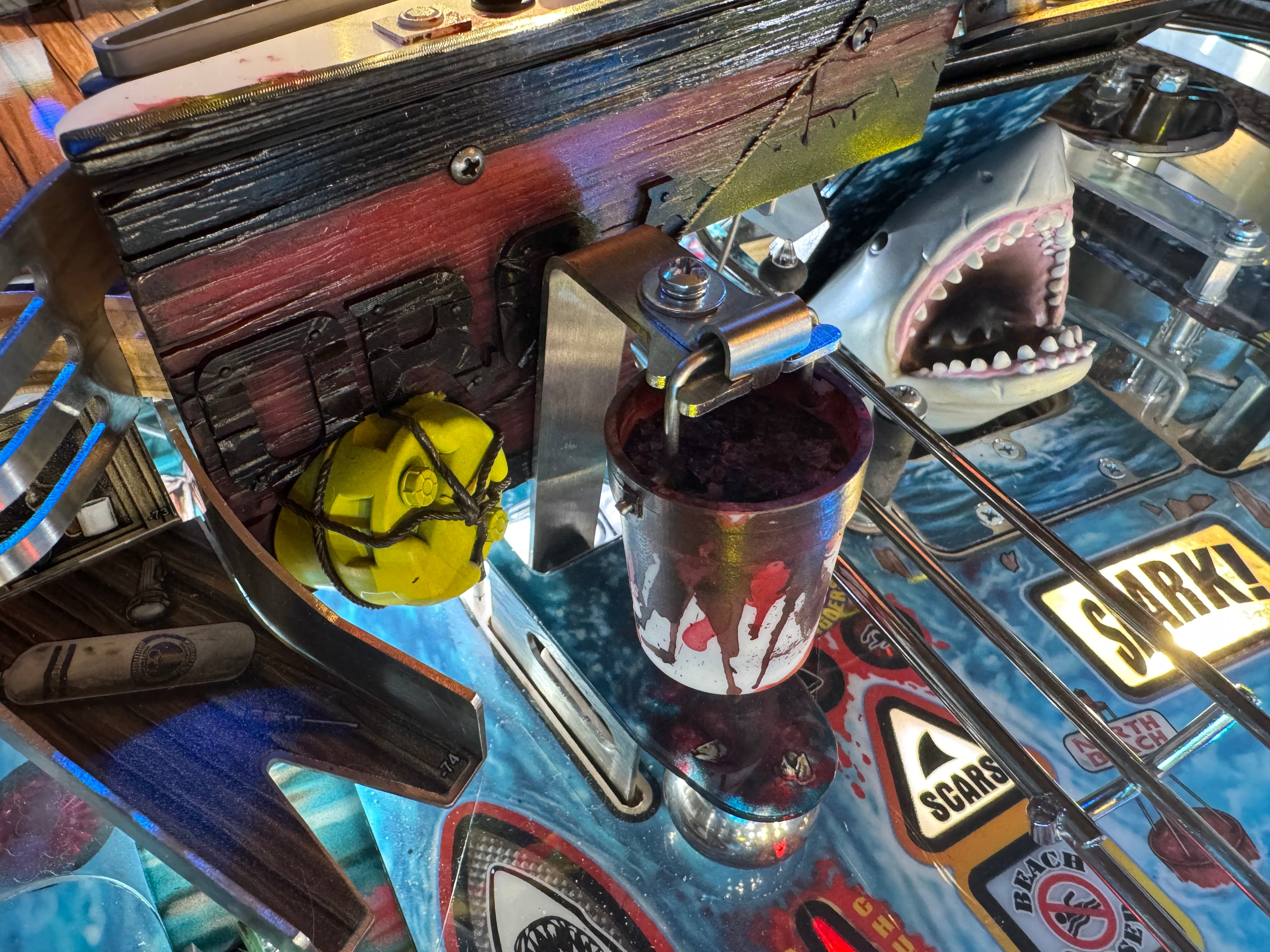 JAWS PINBALL CHUM SOME OF THIS SHIT! CHUM BUCKET