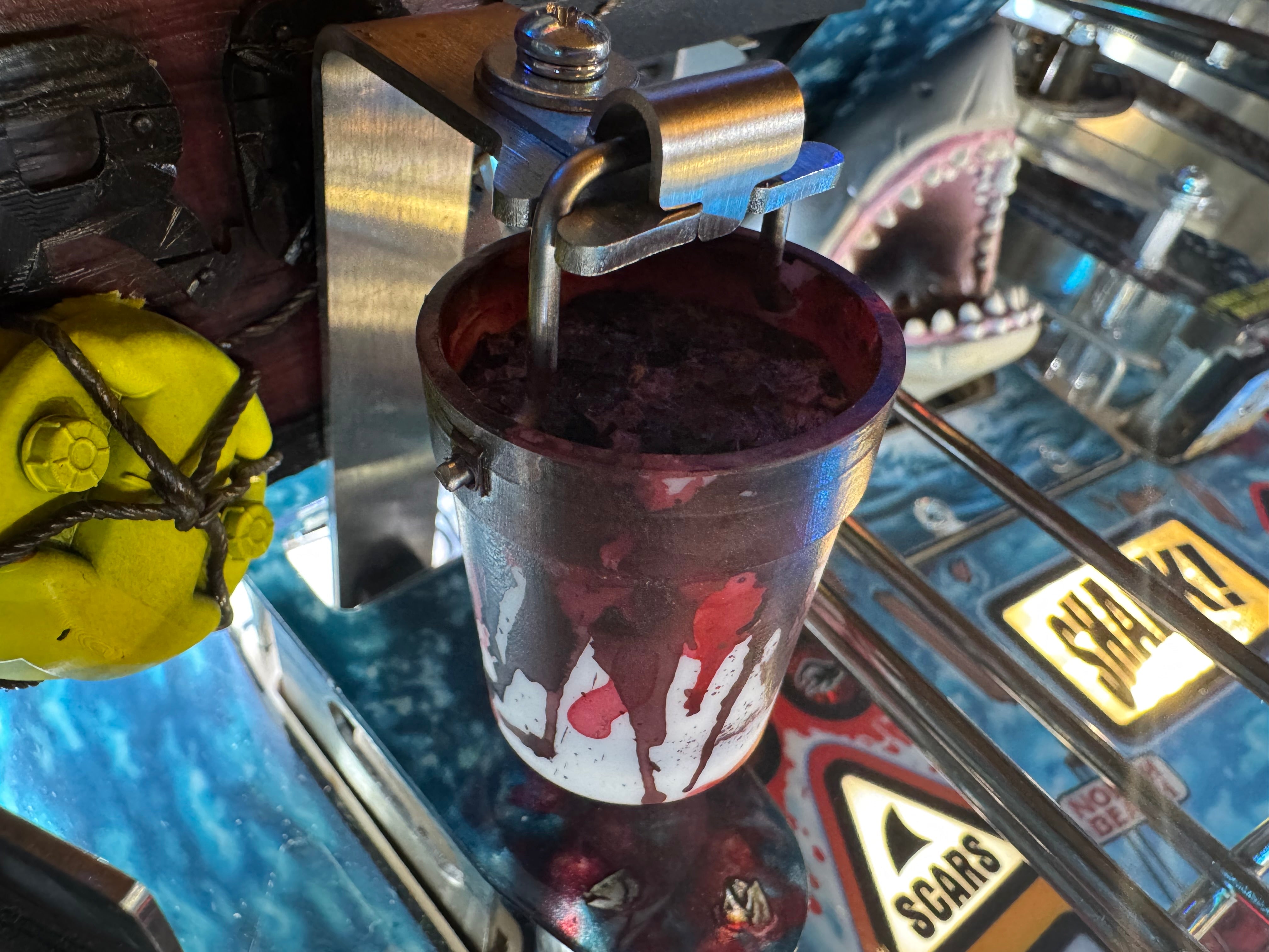 JAWS PINBALL CHUM SOME OF THIS SHIT! CHUM BUCKET