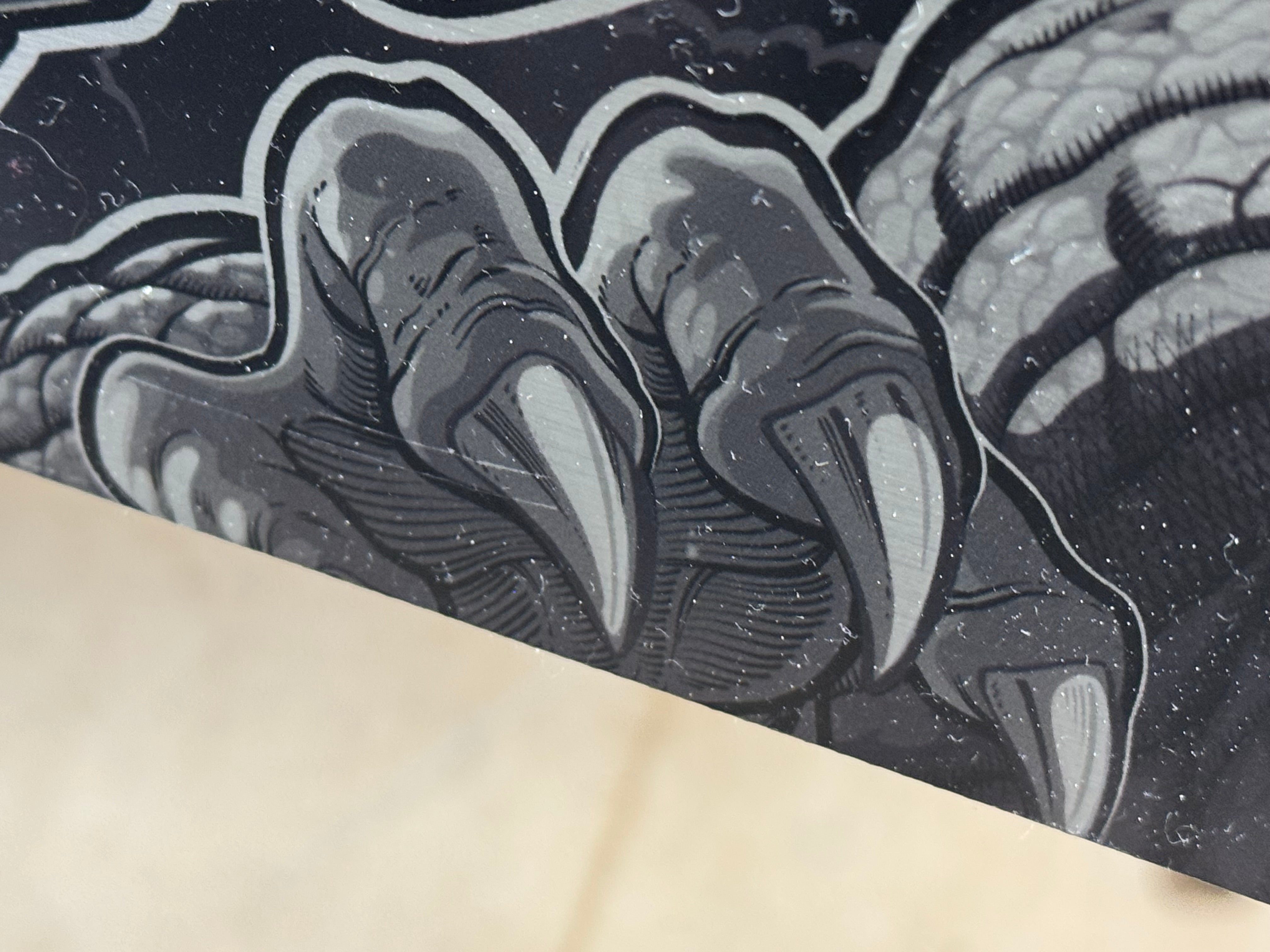 GODZILLA 70th B/W SUBWAY Shooter Rod and Plate by CRCades