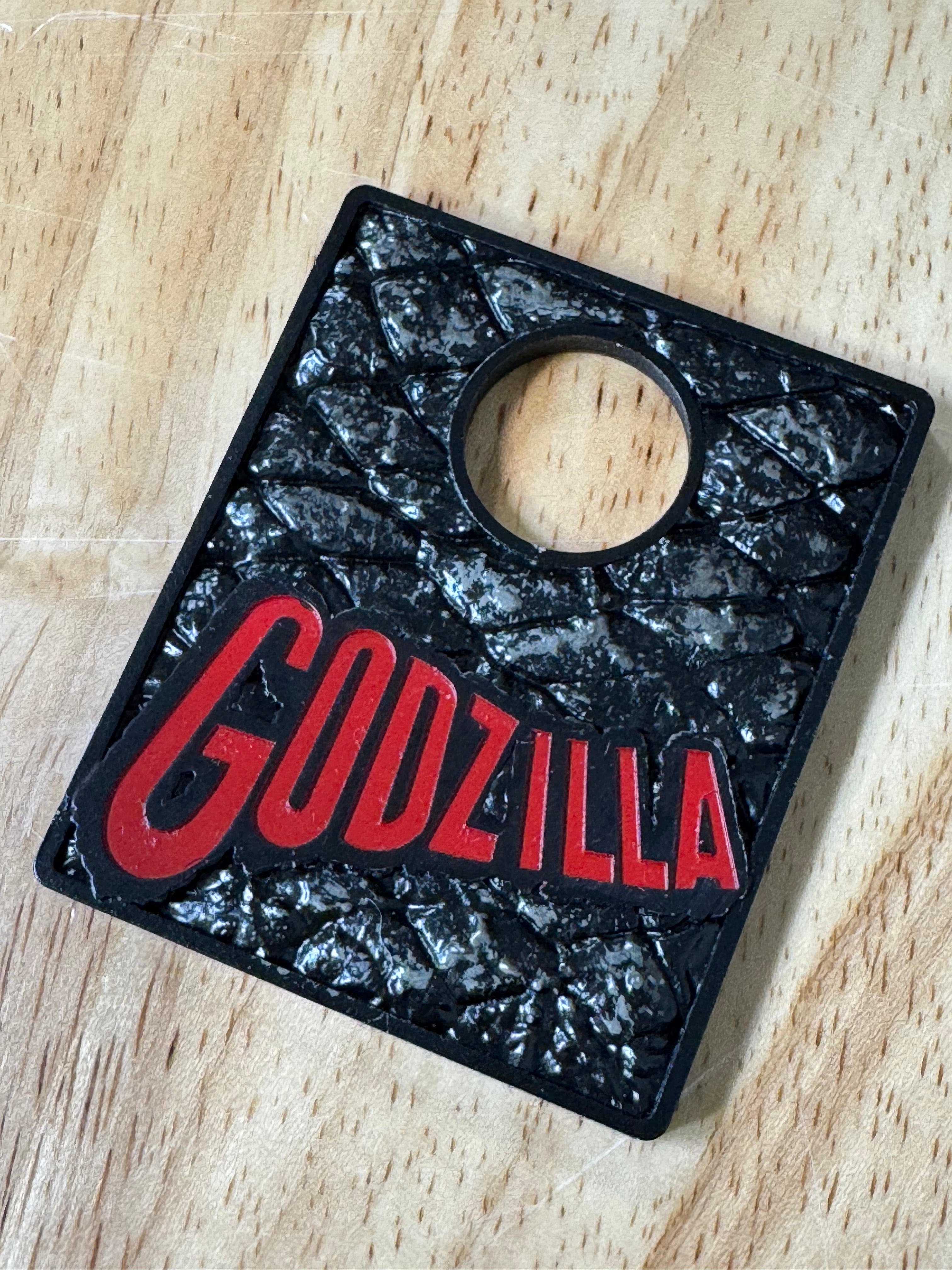 GODZILLA 70th B/W SUBWAY Shooter Rod and Plate by CRCades