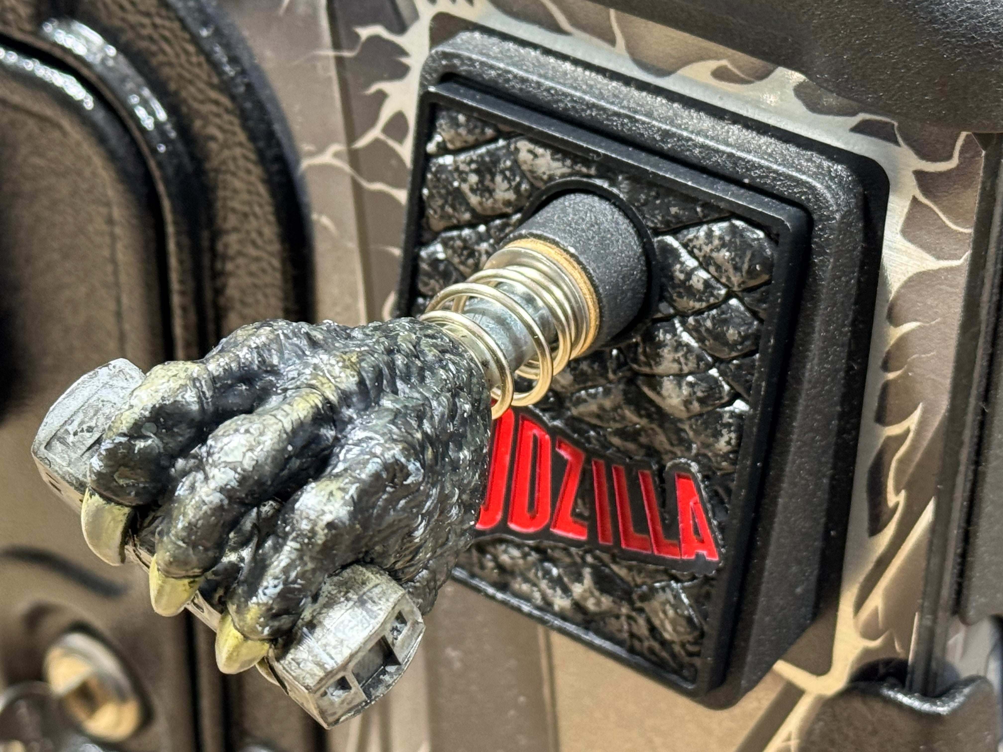 GODZILLA 70th B/W SUBWAY Shooter Rod and Plate by CRCades