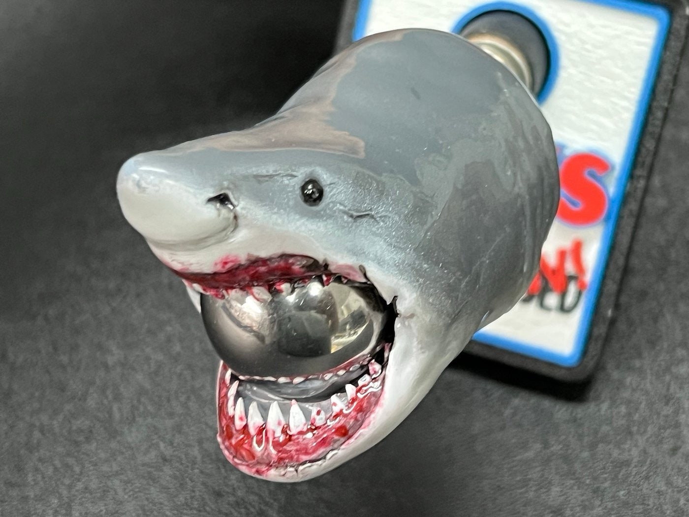 JAWS BRUCE PINBALL EATING SHOOTER ROD AND PLATE