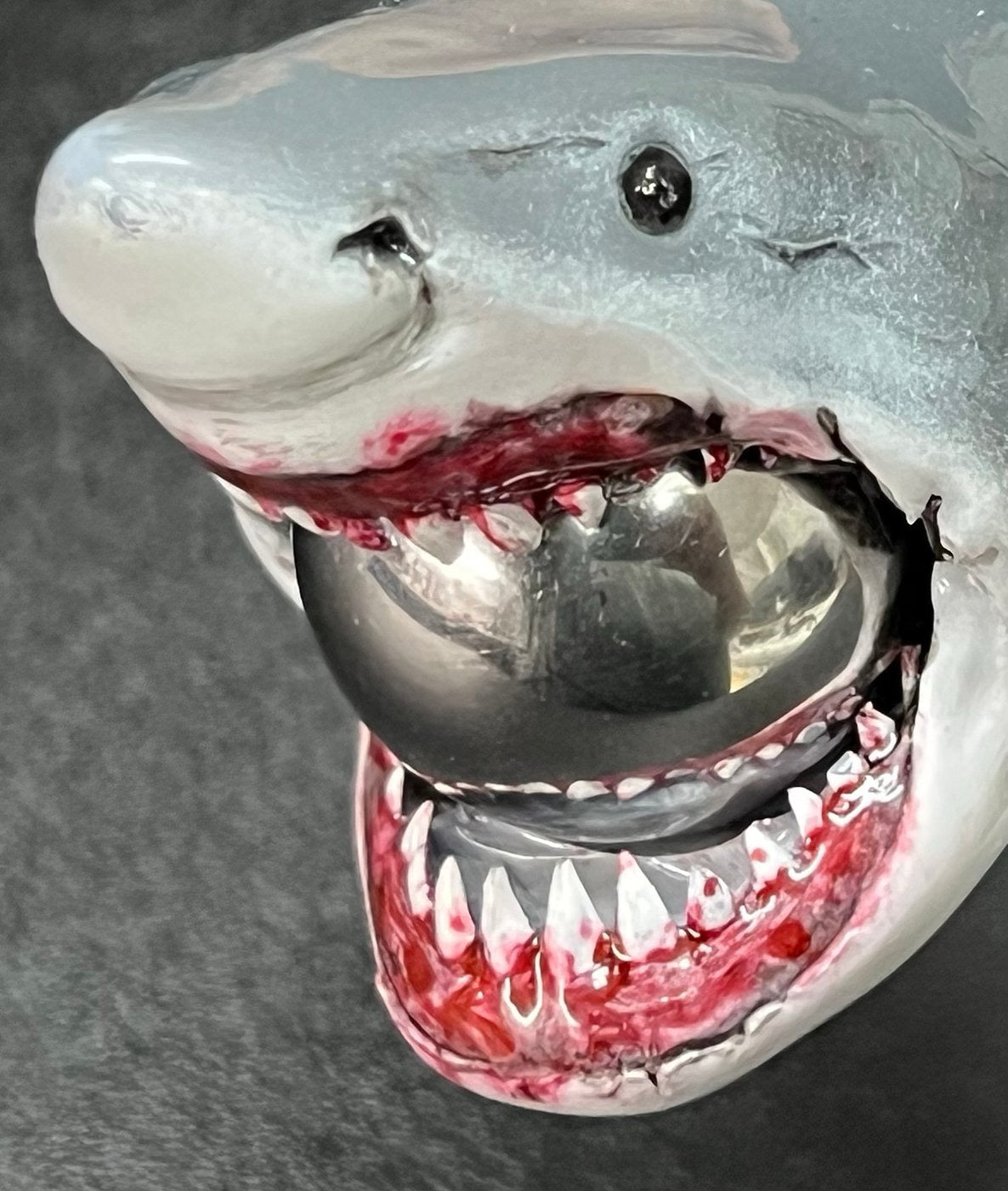 JAWS BRUCE PINBALL EATING SHOOTER ROD AND PLATE
