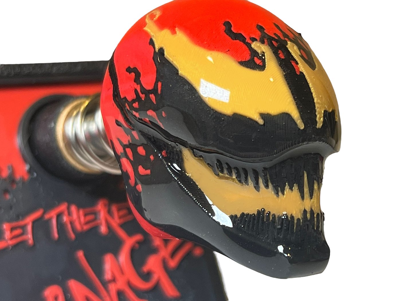 Carnage (3D) Custom Shooter Rod and Shooter Rod Plate - CRCades