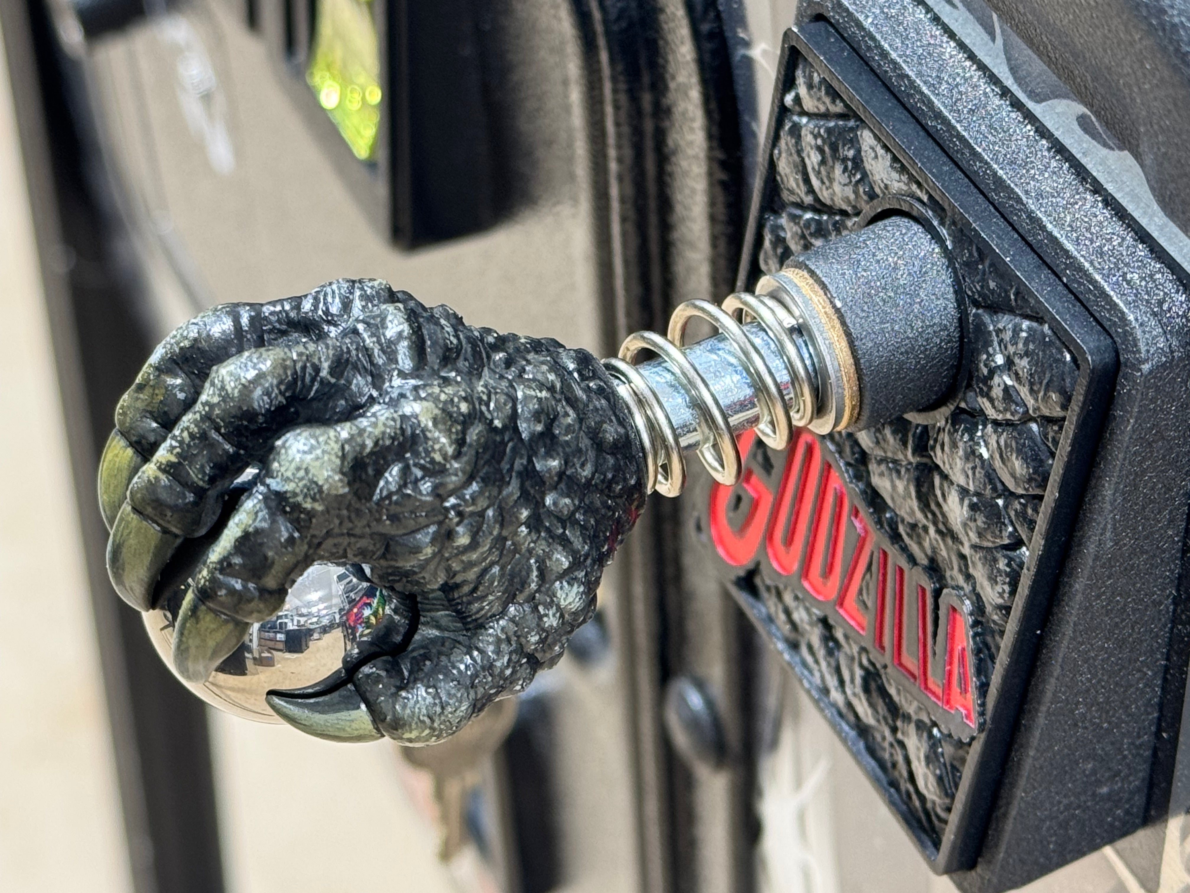 GODZILLA 70TH B/W MAGNA GRAB Shooter Rod and Plate by CRCades