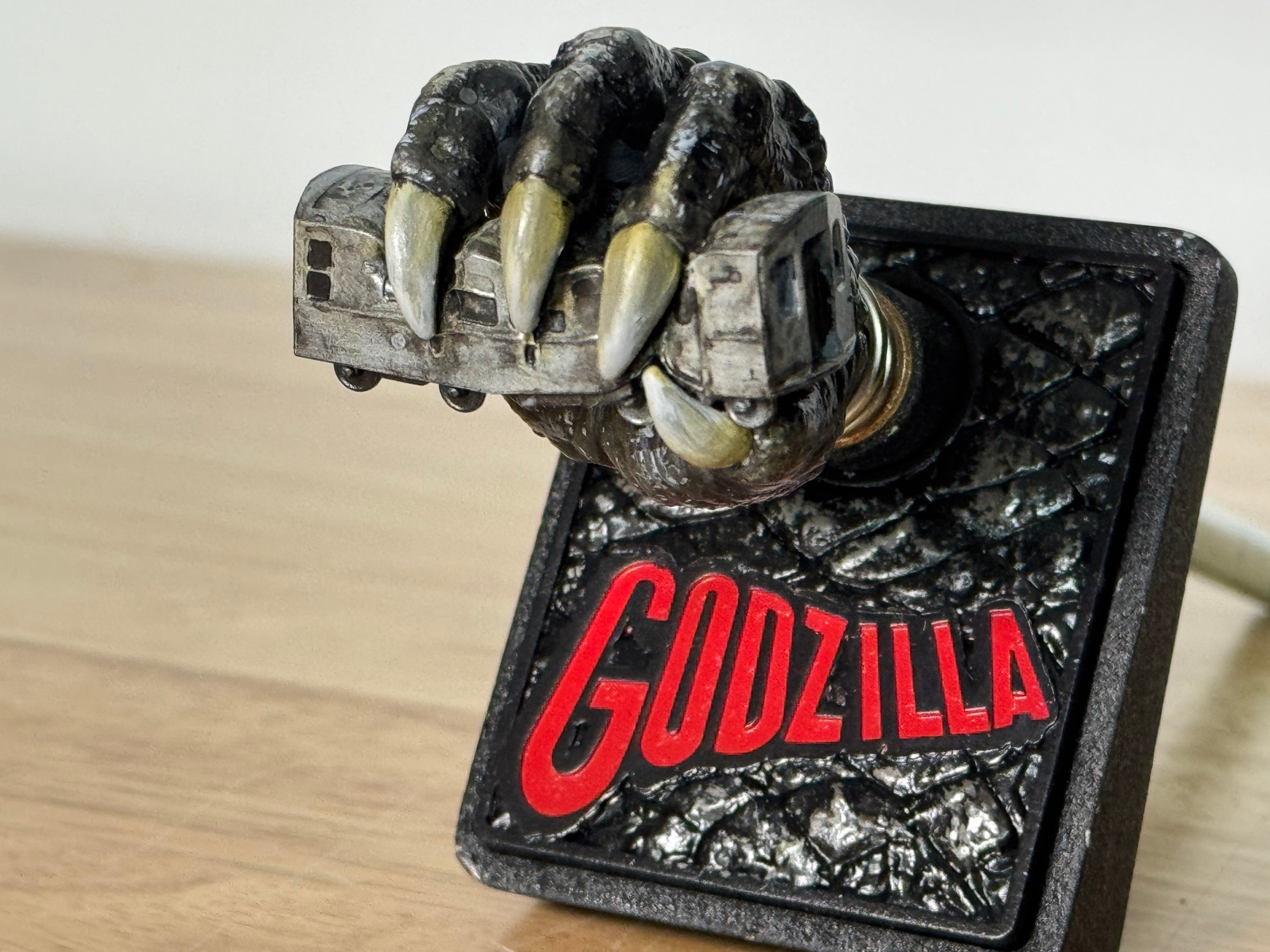 GODZILLA 70th B/W SUBWAY Shooter Rod and Plate by CRCades