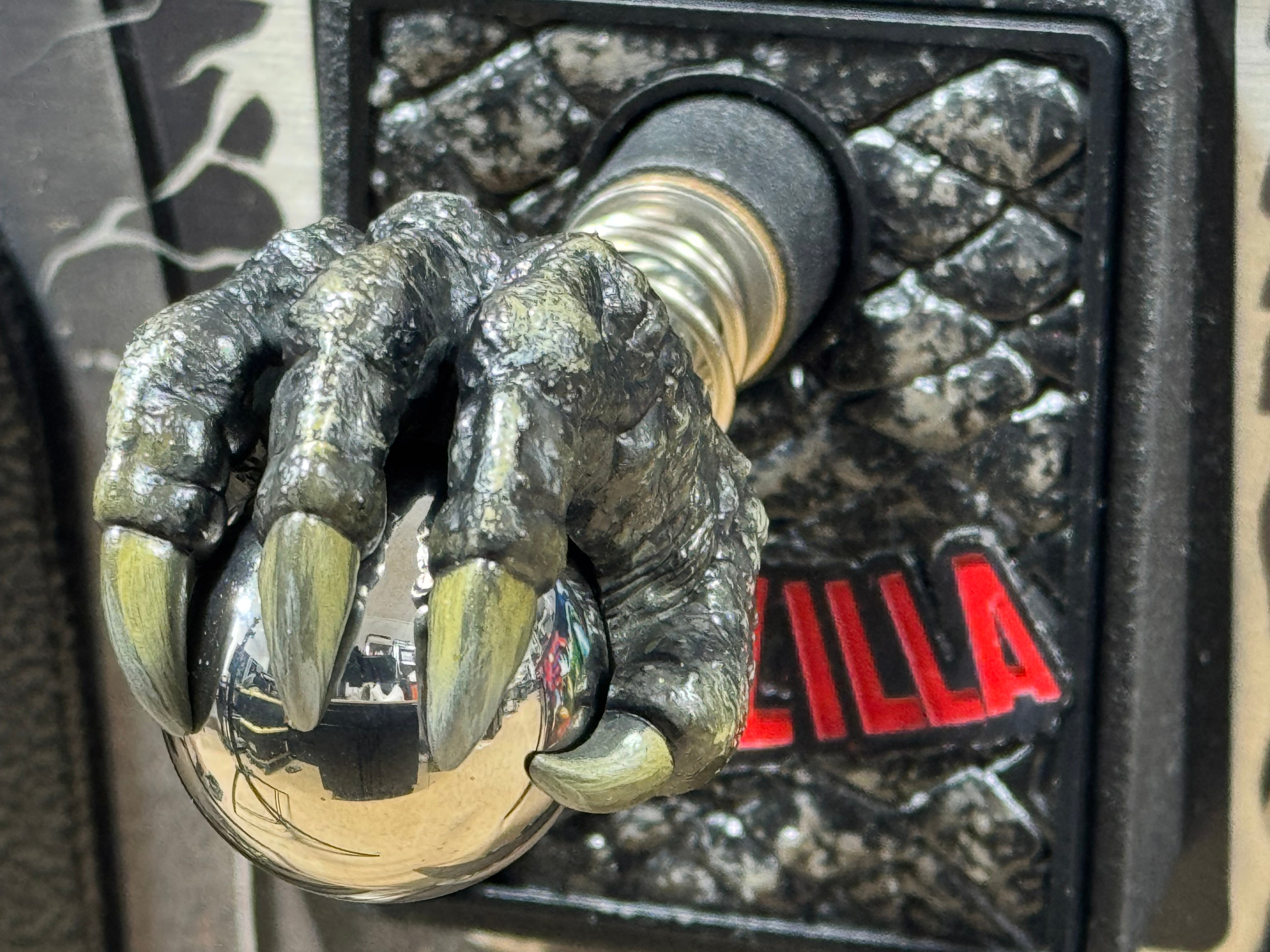 GODZILLA 70TH B/W MAGNA GRAB Shooter Rod and Plate by CRCades