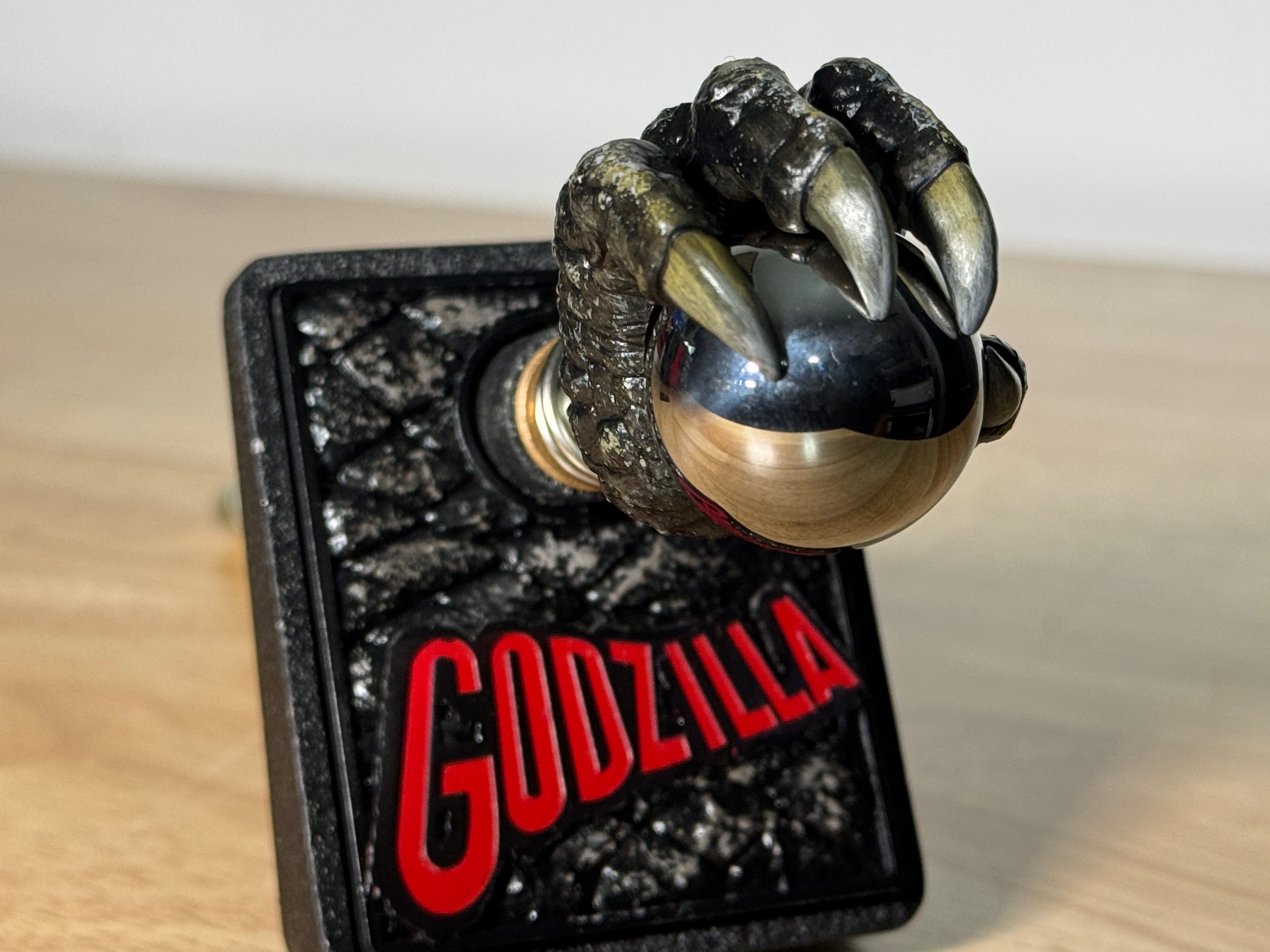 GODZILLA 70TH B/W MAGNA GRAB Shooter Rod and Plate by CRCades