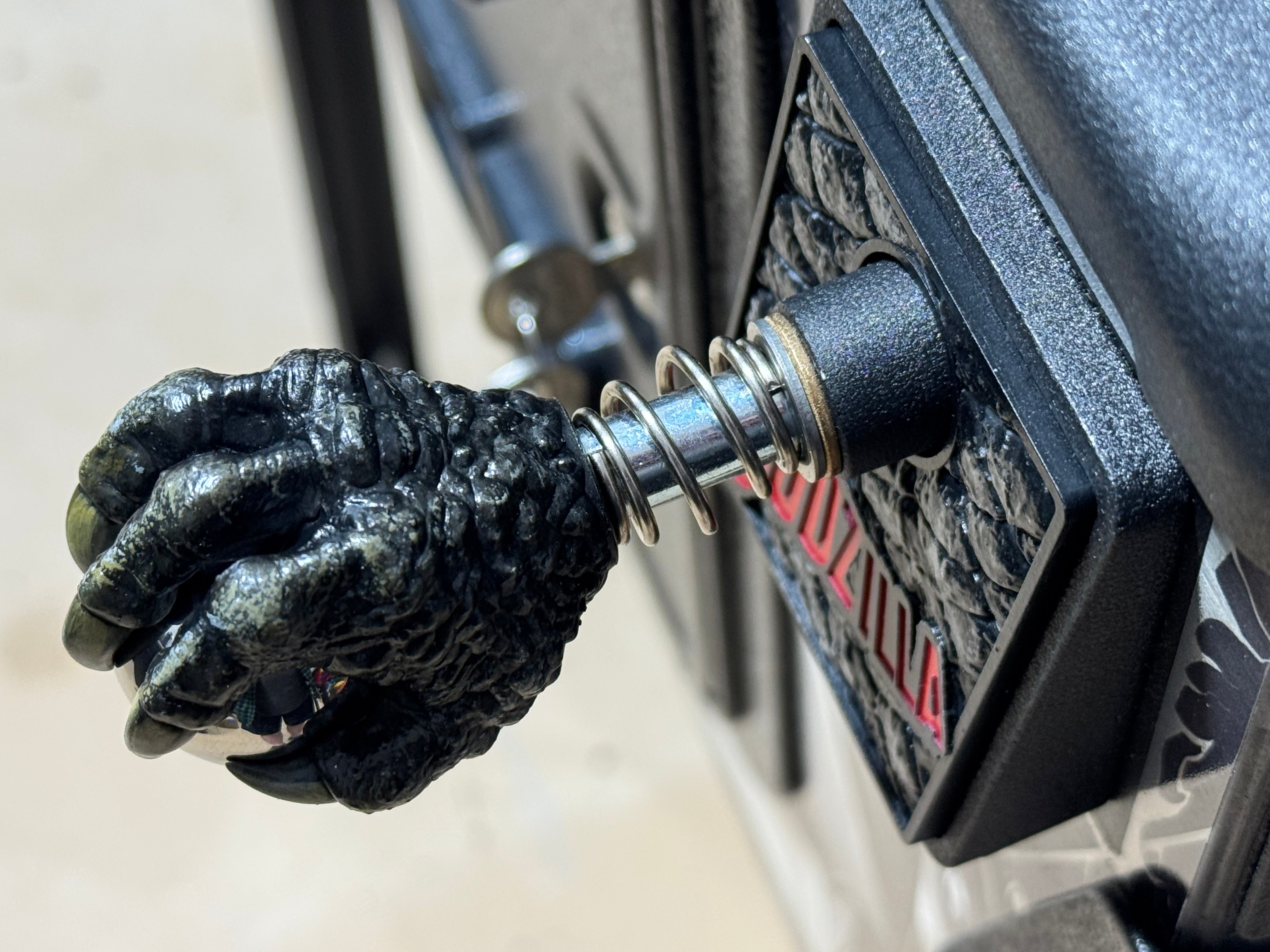 GODZILLA 70TH B/W MAGNA GRAB Shooter Rod and Plate by CRCades