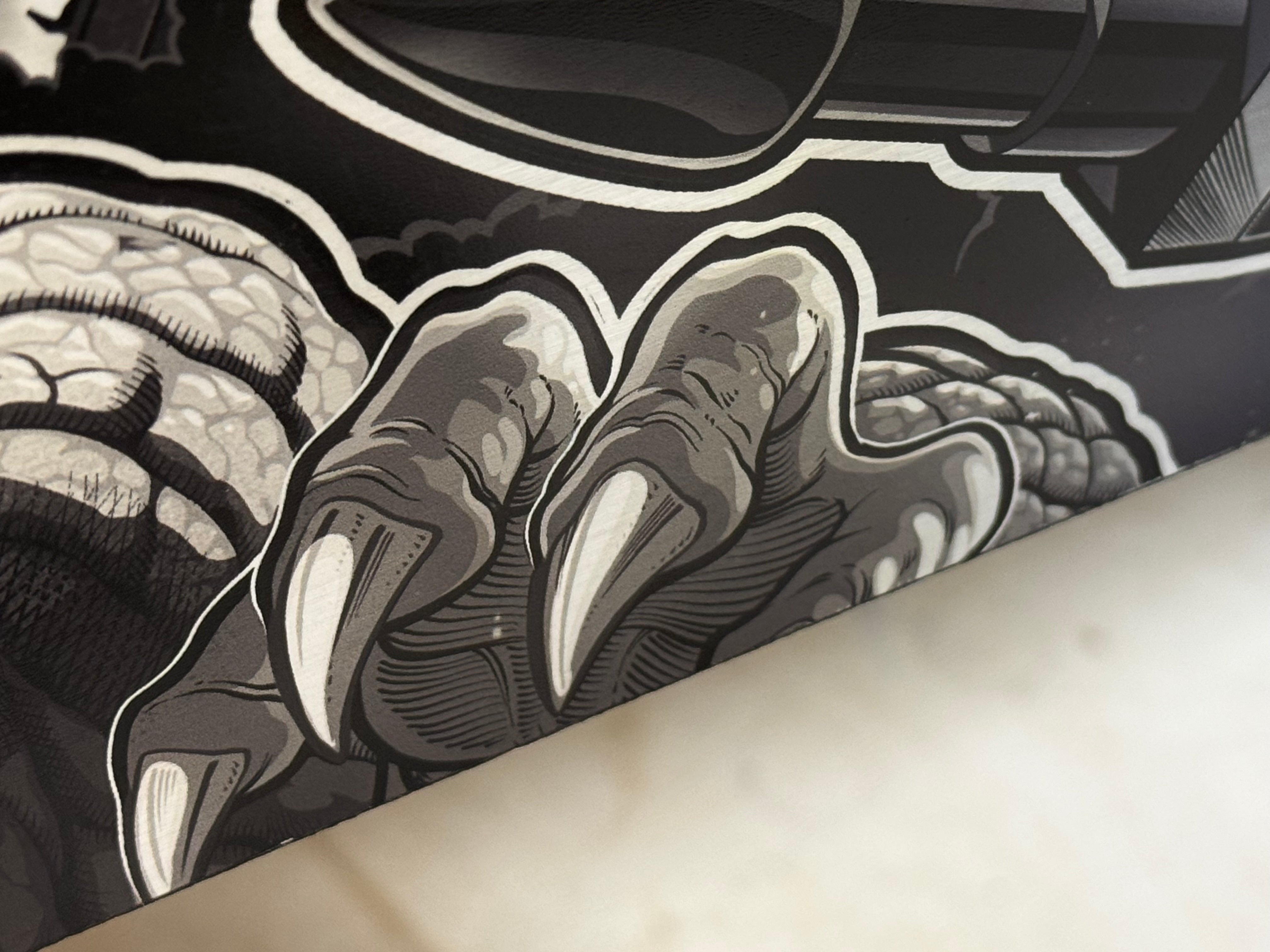 GODZILLA 70TH B/W MAGNA GRAB Shooter Rod and Plate by CRCades