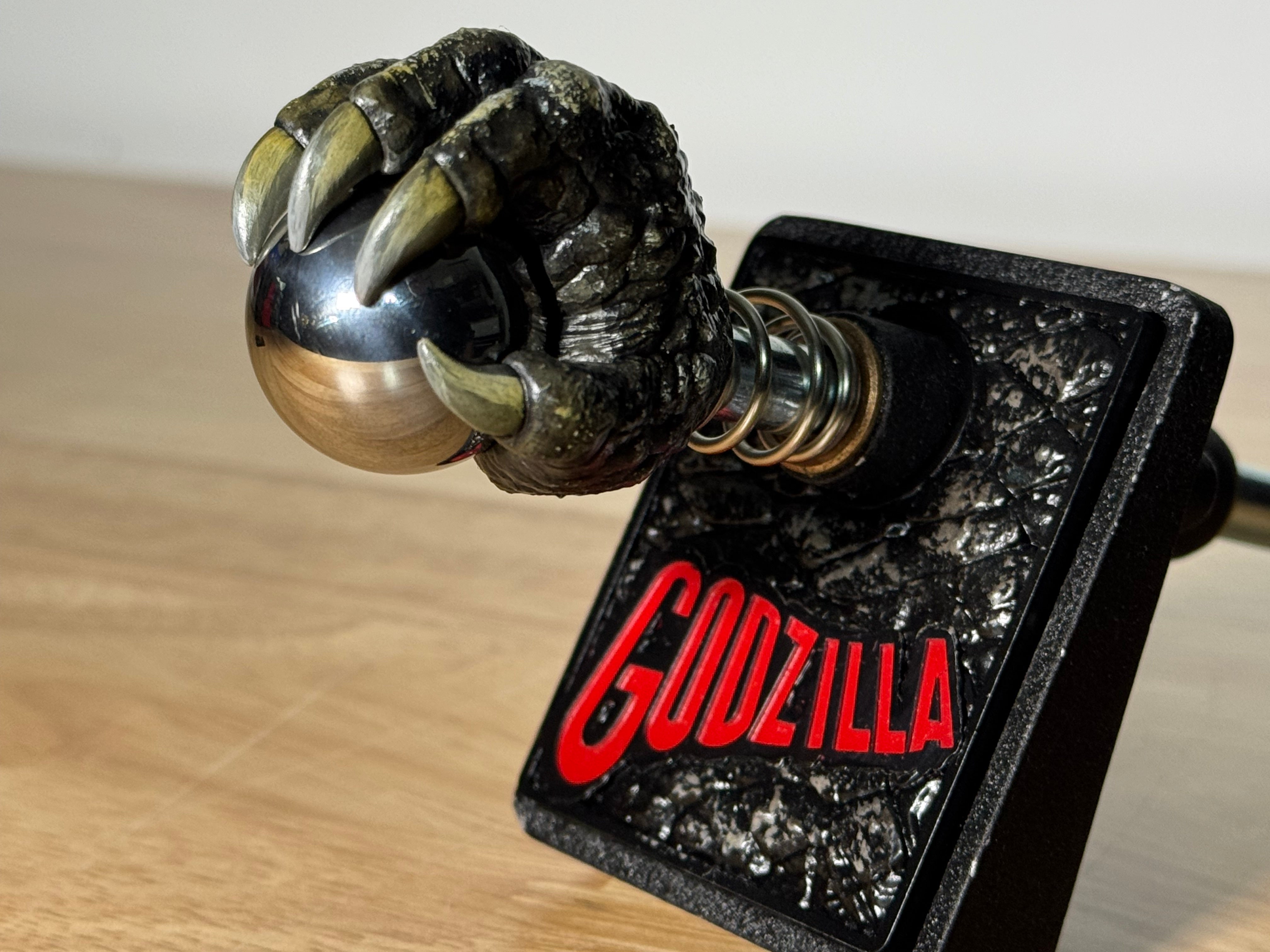 GODZILLA 70TH B/W MAGNA GRAB Shooter Rod and Plate by CRCades
